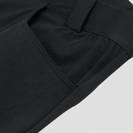 萨洛蒙（Salomon）男款 户外运动休闲舒适透气多功能徒步长裤 WAYFARER PANTS 深黑色 C21060 L