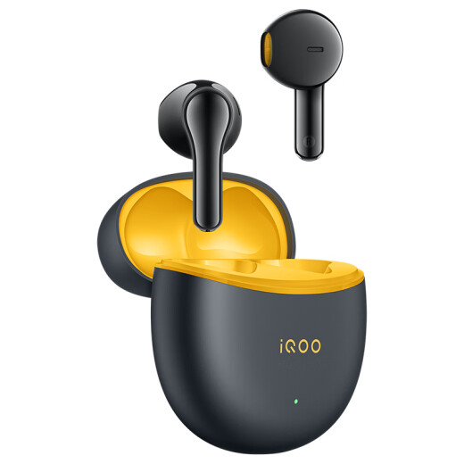 vivo iQOO TWS Air2 极焰黄 55ms超低游戏延迟 电竞声效 超轻佩戴 30小时超长续航情人节送礼物