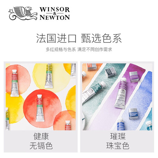 Windsor Newton (Winsor/Newton) Künstler Aquarell Schwein 14ml Röhre 72 Farb Master Aquarell Ein Zweig Page drei 692 Emerald Green 14ml (3er)