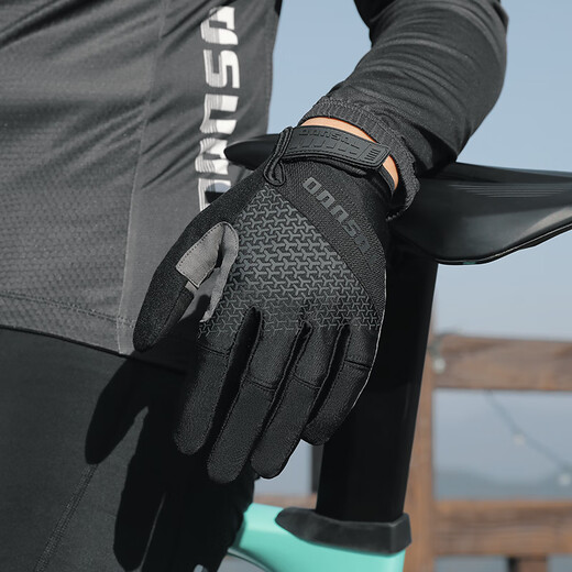 Captain Tas autumn and winter bicycle full-finger gloves for men and women warm non-slip silicone shock-absorbing mountaineering outdoor mountain biking gloves