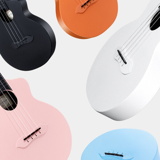 Rosen K21 Ukulele Children Adulto Guitarra pequeña Mujer Boy Beginner Uklili Instrumento musical pequeño Coral Orange [Fibra de carbono]