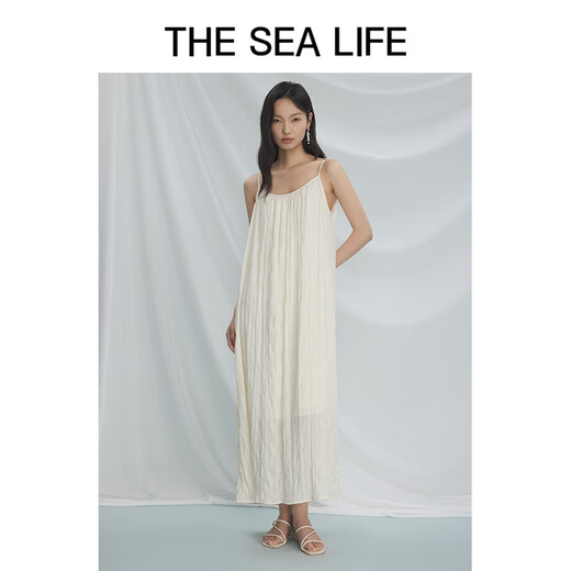 The Sea Life Элегантное платье подвески для женщин 24 Летнее новое продукт драпированное простое и удобное платье подвески 16820 Black Mage M