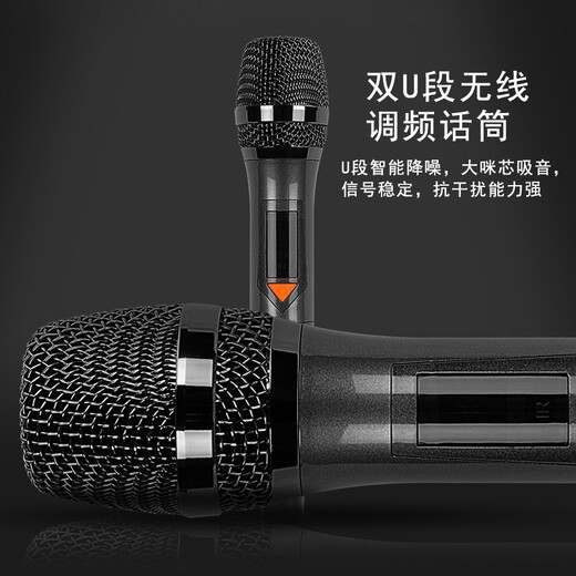 Bett Kong Shao Serie 1285A Internet Promi Live Sound Card All-in-One Bluetooth Audio Dreiviertel High-Power Outdoor-Performance interne Aufnahme tragbarer Quadrat-Tanzhebel Audio BD-H1585A + 2U Segment Frequenzmodulation Mikrofon + 32 g USB-Antrieb