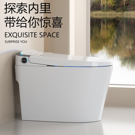 EMEG Intelligent Toilet All-in-One Induction Flip Flip Instant Hot Type avec réservoir d'eau Pas de pression d'eau Toilette M829 J [Configuration simplifiée] Flush automatique + Commande de chauffage du siège Remarque 250/300/350/400 mm Distance de trou