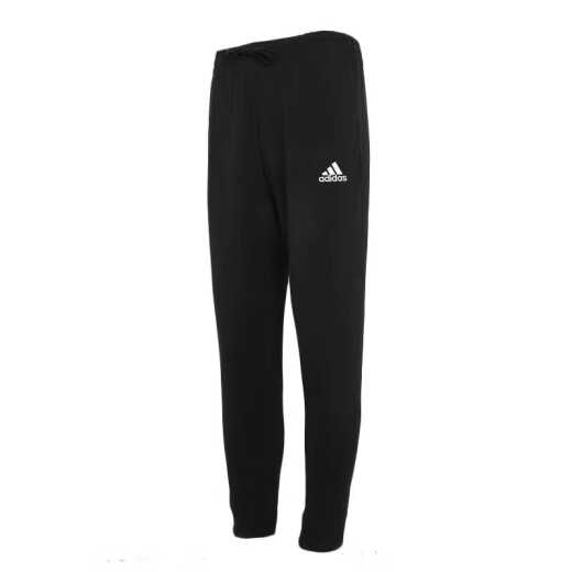 阿迪达斯 （adidas）运动裤男裤2025夏季新款小脚裤跑步训练健身男士裤子休闲长裤 黑色GK9226斜插口袋/收口 M 推荐135-155斤