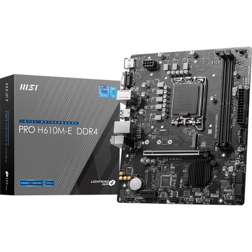 MSI B760 H610 with Intel Core I3 box CPU motherboard set H610M-E DDR4 I3 12100F box