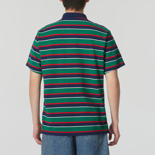 Nike (Nike) T-Shirt Herren Sommer Neues Sportpolo-Hemd bequem atmungsaktive Casual Modetrend Revers Striped Kurzarm Fn3897-410 m