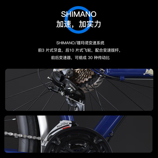 Philips (PHILLIPS) Benjamin series long-distance travel adult variable speed urban off-road mountain shock absorbing gravel road bike snow ridge spruce oil disc 700C (85% installation version) 27 speed