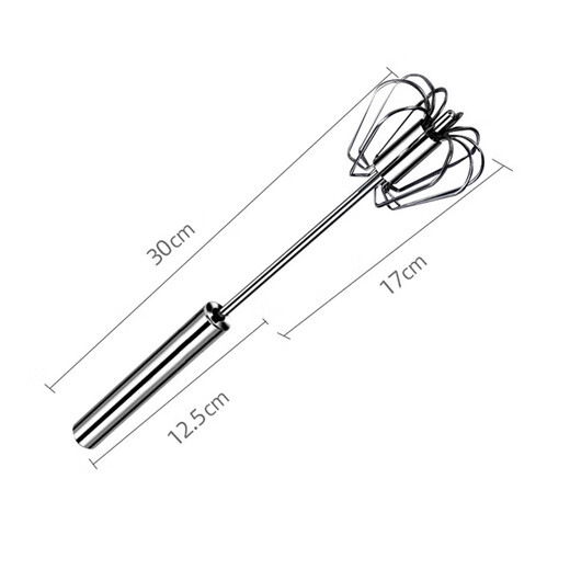OAK Stainless Steel Press Manual Egg Beater Whisk Stirring Stick Baking Tools Manual Egg Beater C1337
