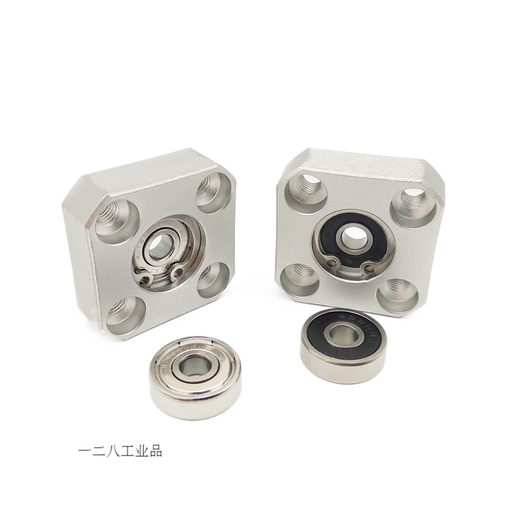 方带座轴承轴承座组件BFF33 BASA BSAB6002 6202 平面轴承座定做 轴承内径8/K698ZZ-厚度11 方