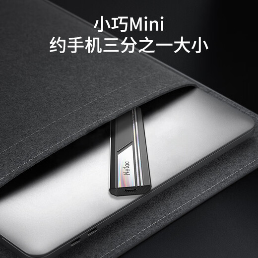 朗科（Netac）1TB Type-c USB3.2 GEN2 PCIe NVME协议移动固态硬盘 PSSD ZX10 读速高达1050MB/s