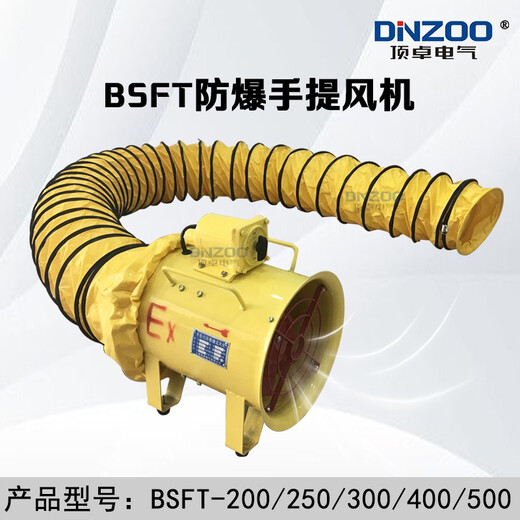 Dingzhuo Electric BSFT-200/250/10 explosion-proof portable exhaust fan order notes 220V or 380V 200 air duct 5 meters