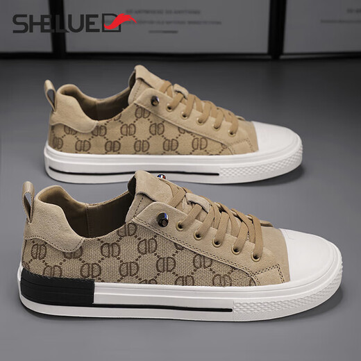 Luxus (Shelue) Marke Leinwandschuhe Herrenschuhe 2025 Frühling neu