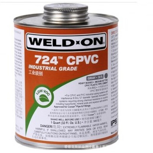 IPS Weld-On CPVC 724 Glue PVC-C Tubo Adhesivo 946 ml/batería