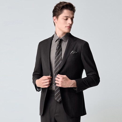 Angel Bird business suit (top) standard men's double slit suit EBB233235U coffee 48A