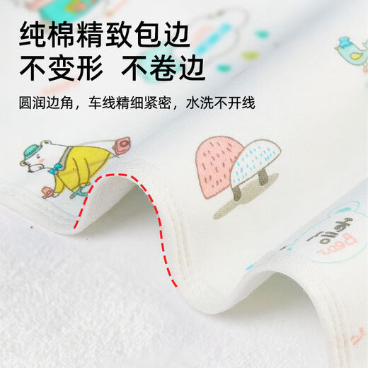 麦格萌隔尿垫婴儿A类可洗纯棉防水透气宝宝新生儿童用品成人大号床单垫 200x180cm2条  【防滑三层隔尿】 婴儿纯棉A类-萌兔款