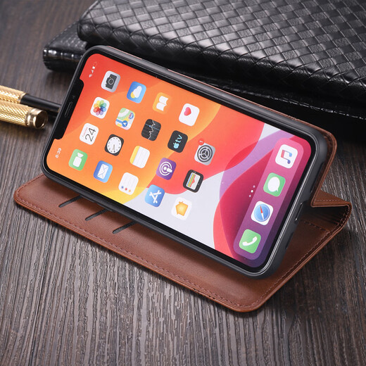 Ju Xiaozhi eignet sich für Huawei Nova11se Mobile Handy Case Flip Leder Case Bon-Al00 Wallet Card Case Full-Pack Anti-Fall-Fall-Weiche Innenhülle Schutzhülle Magnetisch angeschlossen Huawei nova11se [Brown]