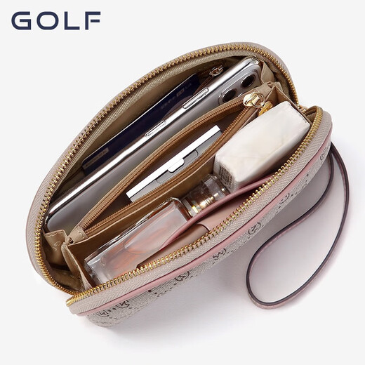 Golf Women's Clutch Mustmy, модная, простой ретро-печатный монетный кошелек 6,5-дюймовый пакетик мобильного телефона легкая женская сумочка дым порошкообразно