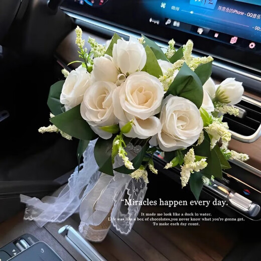 [New recommendation] Retro champagne brown bridesmaids wedding bouquets wedding travel photography simulation Three lives Three lives White + Champagne Peony bouquets