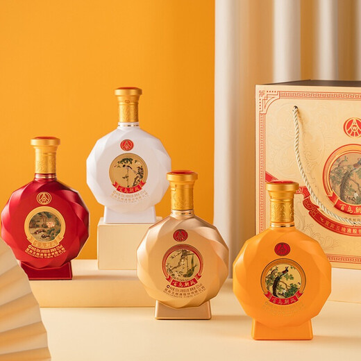 Wuliang Luzhou Wuliangye Yibin General Factory Produced Bainiaozhaofeng Liquor Luxury Flavor Wedding New Year Gift Gift Box Wine 52 Degree 500mL 4 Bottles Cultural and Art Boutique