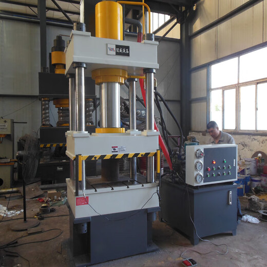 Four-column hydraulic press 100t200t315t400t630 tons small bearing stretch forming hydraulic press dark green 20 tons hydraulic press deposit (contact customer service for equipment parameters and prices)