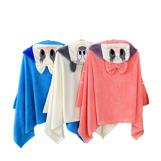 Silk Children's Bath Towel Cape with Hat 8-12 Years Old Cartoon Pure Cotton Hat Hat Newborn Baby Male and Female Specially Can Be Weared by Older Children Yellow Duck (10-15 Years Old) 110*150cm