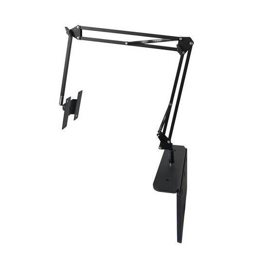 Luxurious cubic slotted tablet stand 17.3-inch 15.6 portable display clip-free hidden mobile phone holder bedside lazy tablet ipad support desktop cantilever slotted stand black three-section arm extra large zipper + vesa hanger