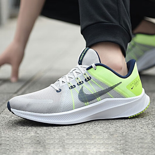 
Nike (NIKE) running shoes men's shoes 2025 summer new sports shoes Quest 4 flying wire mesh shock-absorbing and breathable light and casual gray fluorescent yellow-green DA1105-003 Explorer 4 generation 42.5