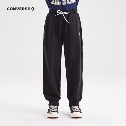 Converse Children's Trousers Autumn New Pure Cotton Girls Loose Casual Pants Medium and Big Children Elastic Boys Pants True Black 130/56 Recommended Height 116-122cm Converse Children's Trousers Autumn New Pure Cotton Girls Loose Casual Pants Medium and Big Children Elastic Boys Pants True Black 130/56 Recommended Height 116-122cm