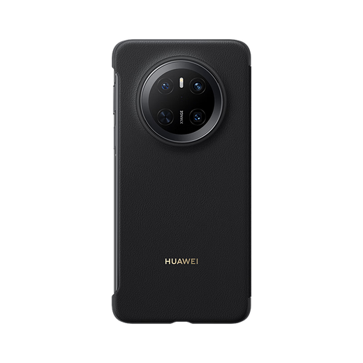 Huawei original Mate70pro mobile phone case leather case mate70 pro + smart window clamshell protection case premium version full-inclusive anti-fall Huawei Mate70 [Black]