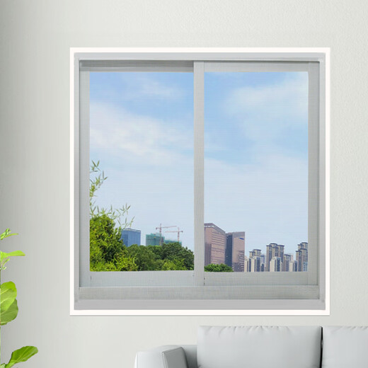 foojo window screen screen window breathable mesh gauze curtain Velcro screen screen window screen screen removable window screen nano gray yarn 1.3*1.5 meters