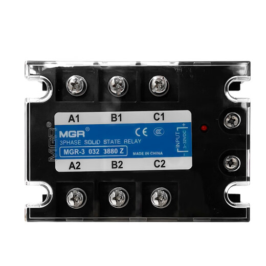 Yueqing Festkörper-Megel-Megel-Dreiphasen-Festkörper-Relais-DC-kontrollierter AC-Mgr-3 032 3880Z 80A