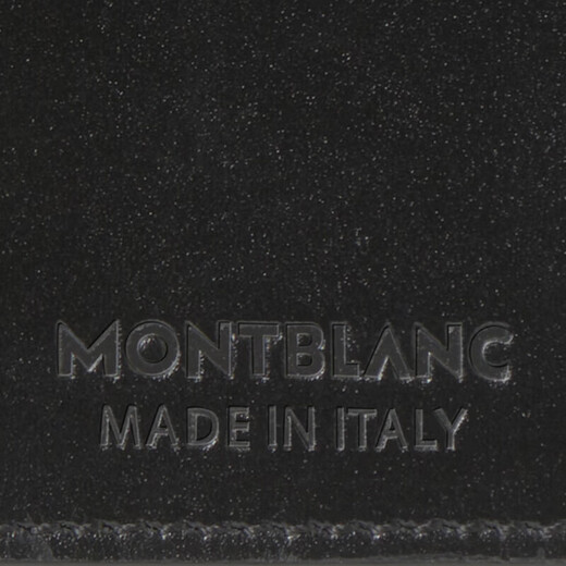 万宝龙（MONTBLANC）大班系列男士牛皮革 名片夹 卡夹 黑色 198321 送男友 送礼