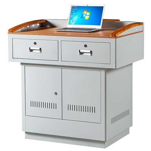 
St. Peters multimedia podium steel multifunctional podium teacher classroom podium desk electronic teaching center control podium WT-06 iron-faced model 700*550*1050mm