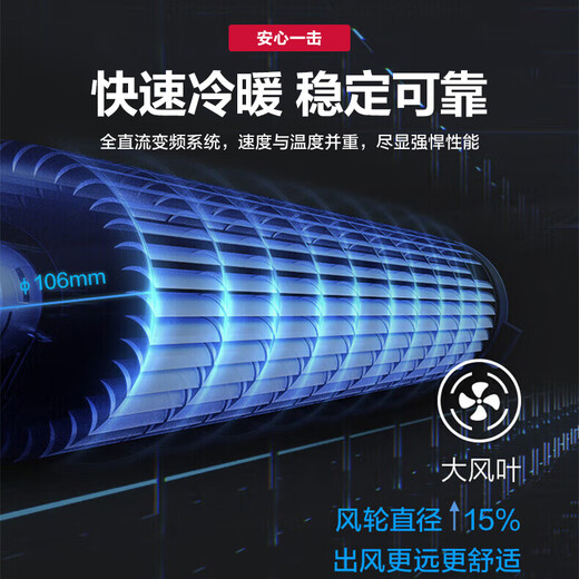 AUX air conditioner 1.5 HP first class energy efficiency hang up and be quiet Jingyu same model power saving frequency conversion heating and cooling wall-mounted KFR-35GW/BpR3AQF19 (B1) trade-in