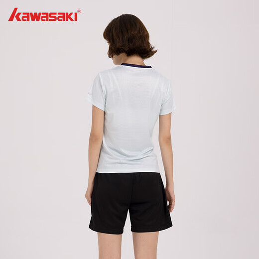 Kawasaki Kawasaki Badminton Uniform für Frauen professionelle Sportarten V-Ausschnitt Kurzärmel + Shorts Anzug B2813 Matcha Green L.