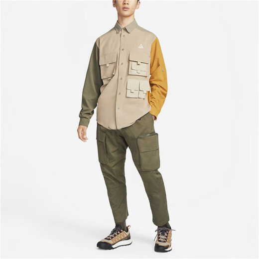 耐克（NIKE）LAB X ACG 男子户外机能多口袋翻领工装衬衫 DN3937-247 DB1014-087 S