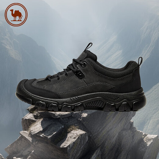 Camel Sports Shoes Men's Casual Outdoor Hiking and Mountaineering Shoes Grip Thick Sole Shock Absorption P14A379617 Black 42