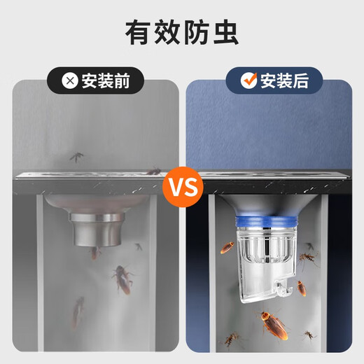 裕津（HSPA）防臭地漏芯卫生间下水道面盆防臭神器浴室下水管道防虫防反味内芯 【磁吸式】防臭地漏芯826 下水道面盆漏芯