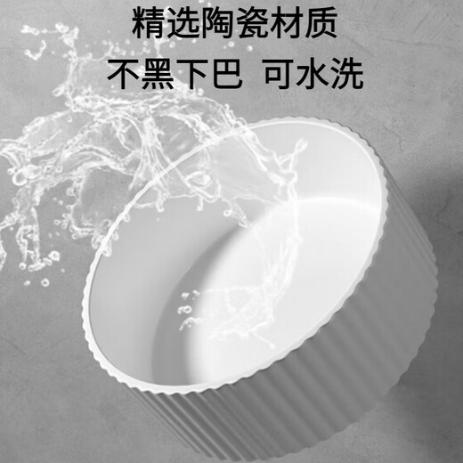 洽苒德国猫咪恒温水碗陶瓷饮水机宠物保温加热碗酸奶机喝水猫碗狗粮碗 三档恒温垫+【750ml】黑色陶瓷碗