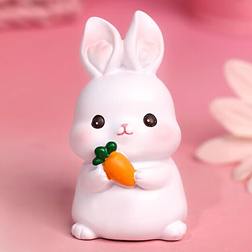 Jouer à la lutte contre le lapin Ornements d'anniversaire cadeau femme de travail de coeur pratique de bureau