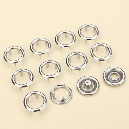 Hongdi Five-claw buckle set seam-free installation tool Four-chain snap button clamp concealed button button nail button fixing tool mother button children buckle baby invisible buckle machine hand pressing pliers [50 sets of solid five-chain buckles] with metal hand pressing pliers + storage box