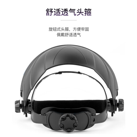 Escudo de la cara protectora de Xinggong, resistencia al impacto, resistencia a las salpicaduras químicas, resistencia al humo del aceite, una máscara transparente montada en la cabeza XGH693