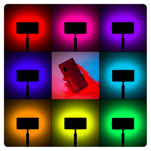 Sidande X2049 fill light photography portable handheld full-color RGB professional LED pocket light live broadcast outdoor portrait atmosphere camera large capacity