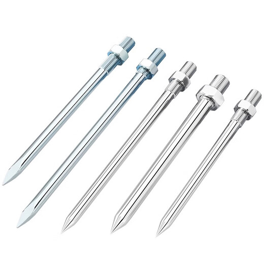 Tianzhuo Hardware 304/201 Stainless Steel Pipe Clamp Hoop Nail PVC Pipe Hoop Wall Nail Extended Screw Clamp Suspender Rod Straight Nail Galvanized M10*300 (2 Sets)