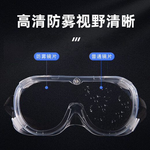 Leyou Baiyi goggles without ventilation holes 1 pair of cycling glasses anti-fog labor protection glasses dustproof and windproof