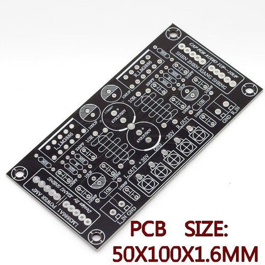 Shuimufeng LM3886 Leistungsverstärkerplatine DIY-Kit Audio-Leistungsverstärkerplatine Zweikanal-Stereo-Leistungsplatine PCBA-Kit Single-Chip-PCBA-Fertigplatine