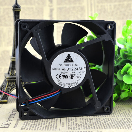 AFB1224SHE 12038 24V 0.75A 12CM 大风量 变频器风扇 3线