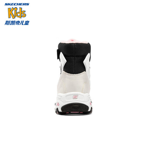 Skechers children's velvet boots children's buckle plus velvet boots girls snow boots warm cotton shoes 664200L