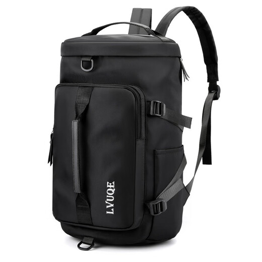 Qbily travel fitness bag for men and women short-distance travel luggage student storage bag for large capacity to be produced and wet and dry separation Haze blue丨Multifunctional wet and dry separation bag